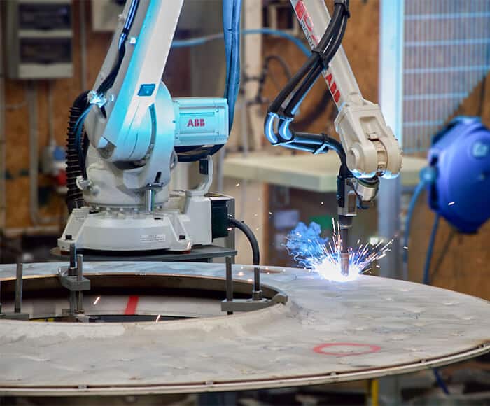 ABB svejserobot svejser rundt emne