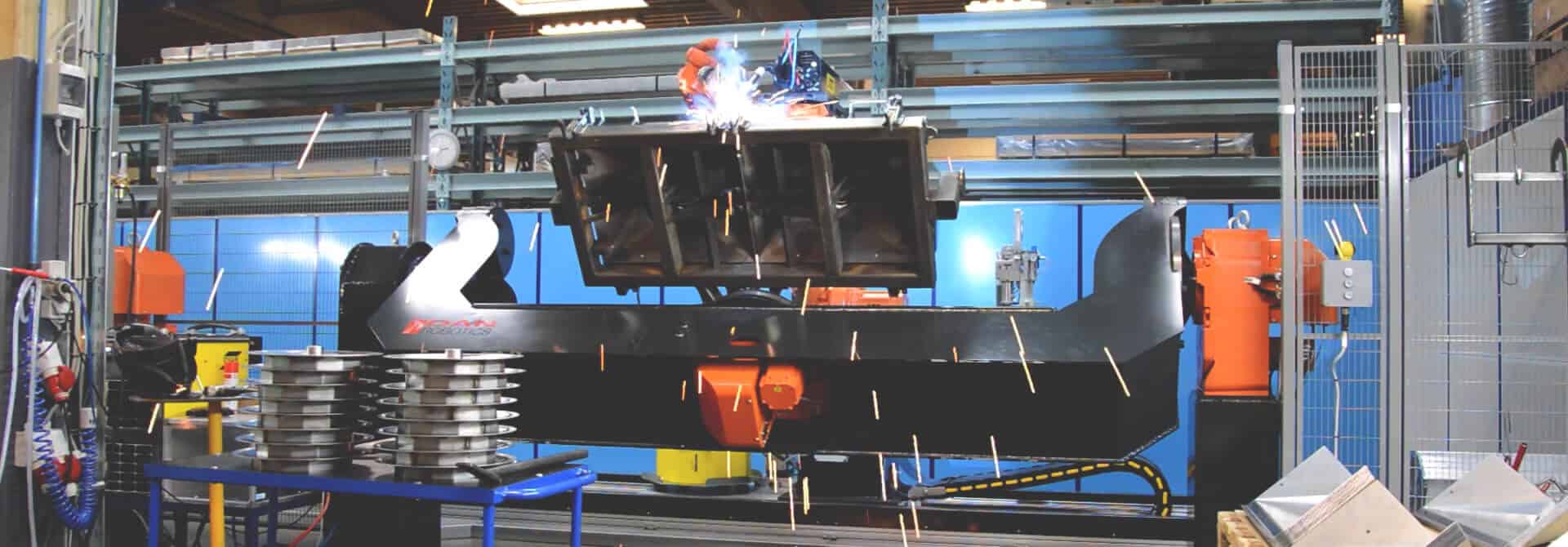 Schweißanlage mit U-Manipulator-Schweißgerät bei bogballe